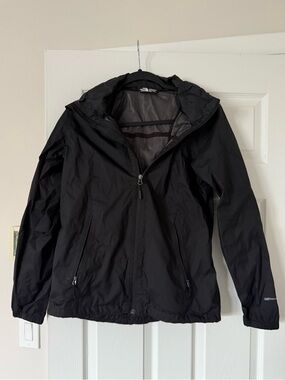 North Face Black Women's Hooded Rain Jacket